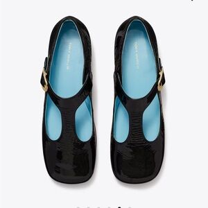 Tory Burch Black Patent Leather Mary Jane’s